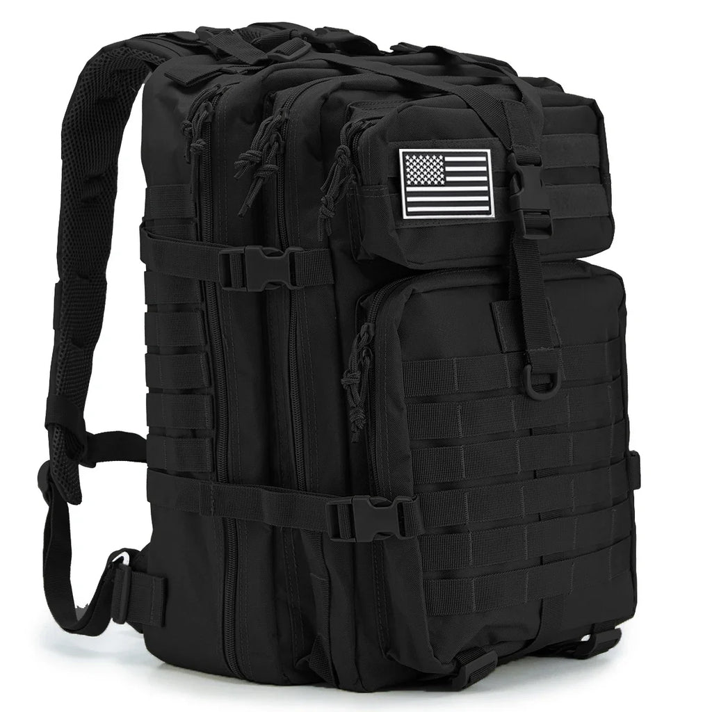 Sac à Dos Tactique Homme 45L – Sac Randonnée Camping Chasse Trekking Molle Militaire