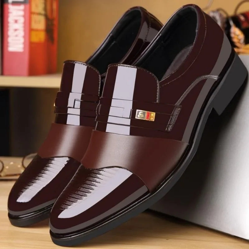 Chaussures Cuir Business Bout Pointu Homme – Dress Casual Haut de Gamme Fashion