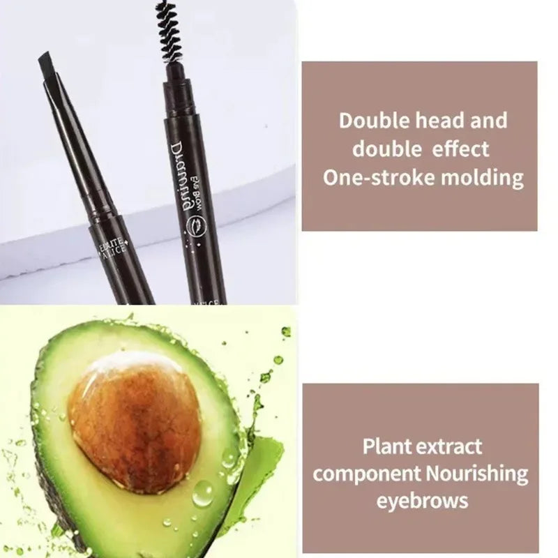 Crayon Sourcils Double Embout – Ultra-Fin Waterproof Longue Tenue | Maquillage Professionnel