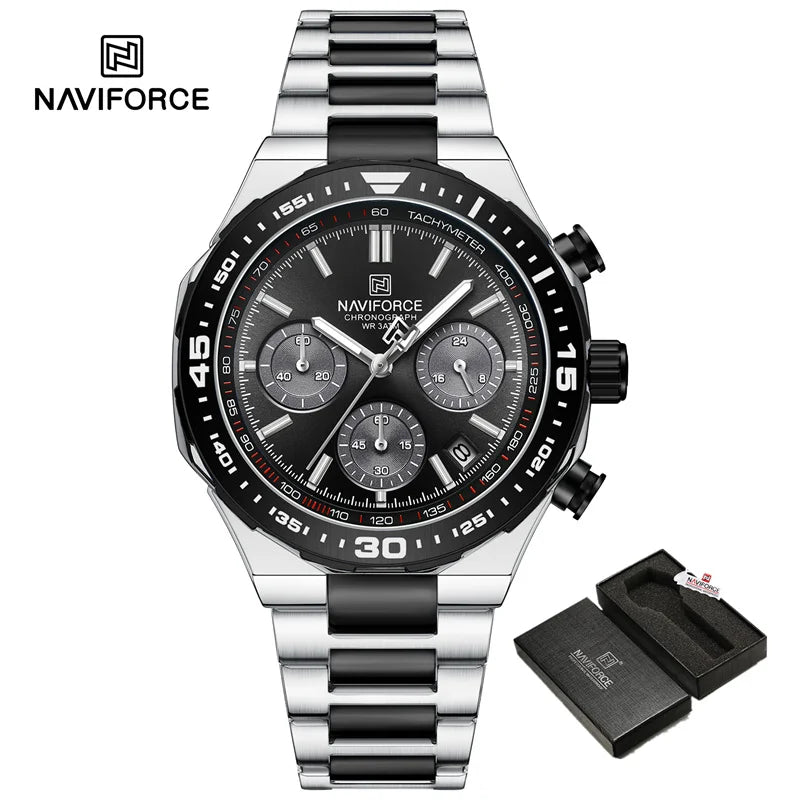 Montre Homme Naviforce Business Classique Quartz – Acier Inoxydable Étanche Fashion 2024