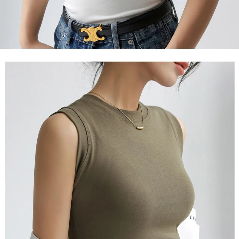 Caraco Débardeur Femme Col Rond Multicolore Basique Sans Manches – Top Sous-Vêtement Couvrant Décolleté Latéral | Mode Essentiel