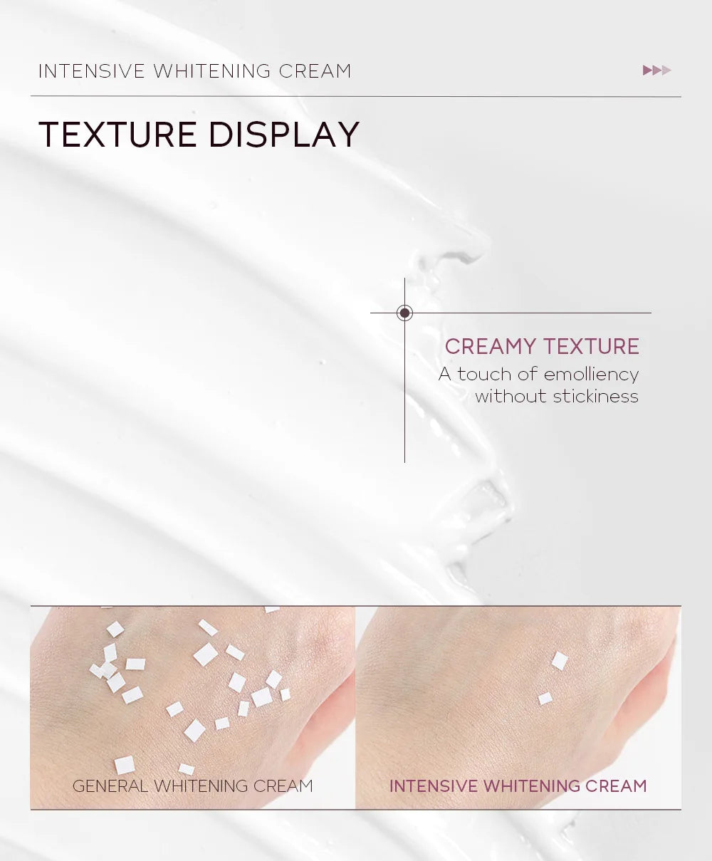 Crème Blanchissante Aisselles & Zone Intime – Hydratante Eclaircissante Coréenne Femme