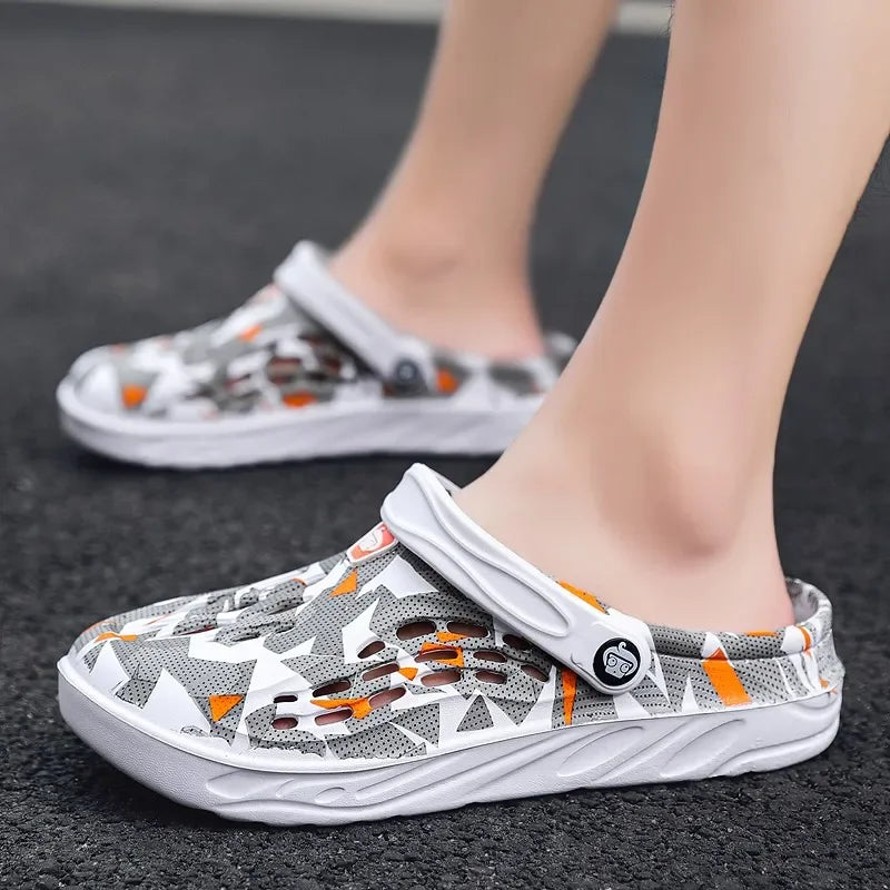 Clogs Sandales Respirants Homme Femme Plage 2025 – Confortables Semelle Douce Casual