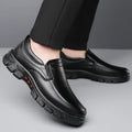 Mocassins Cuir Noir Homme Grande Taille – Chaussures Dress Designer Semelle Douce Printemps