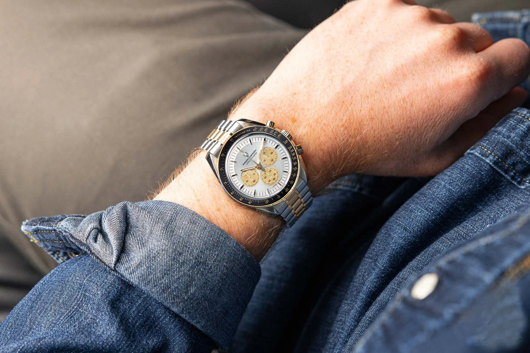 Montre Homme PAGANI DESIGN 2025 Lune Or Argent Quartz – Chronographe Saphir AR Date Auto