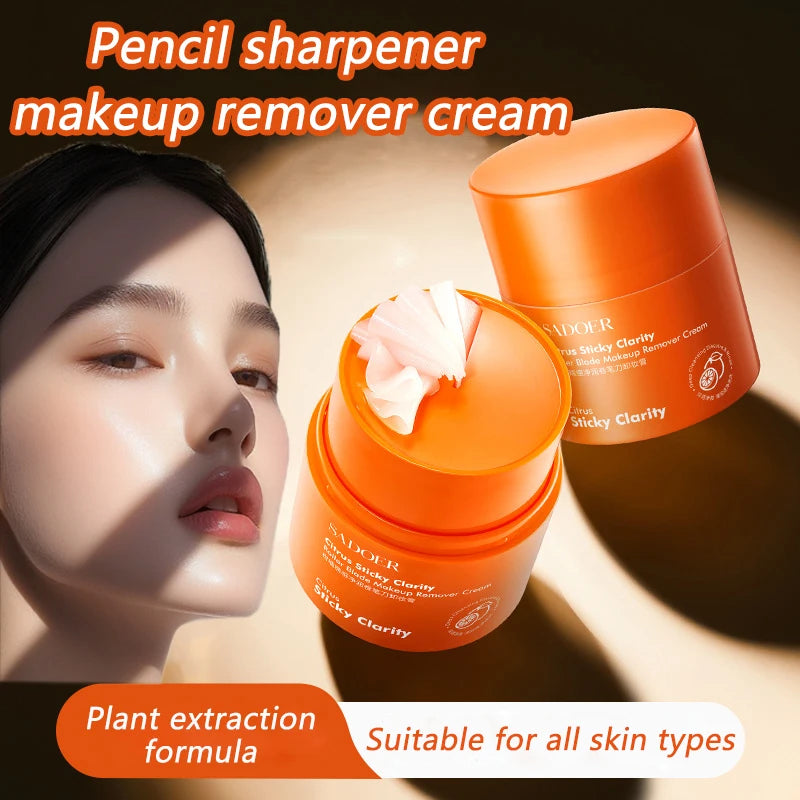 Baume Démaquillant Citrus Stick – Lèvres Yeux Visage Grande Capacité Doux Soin Peau
