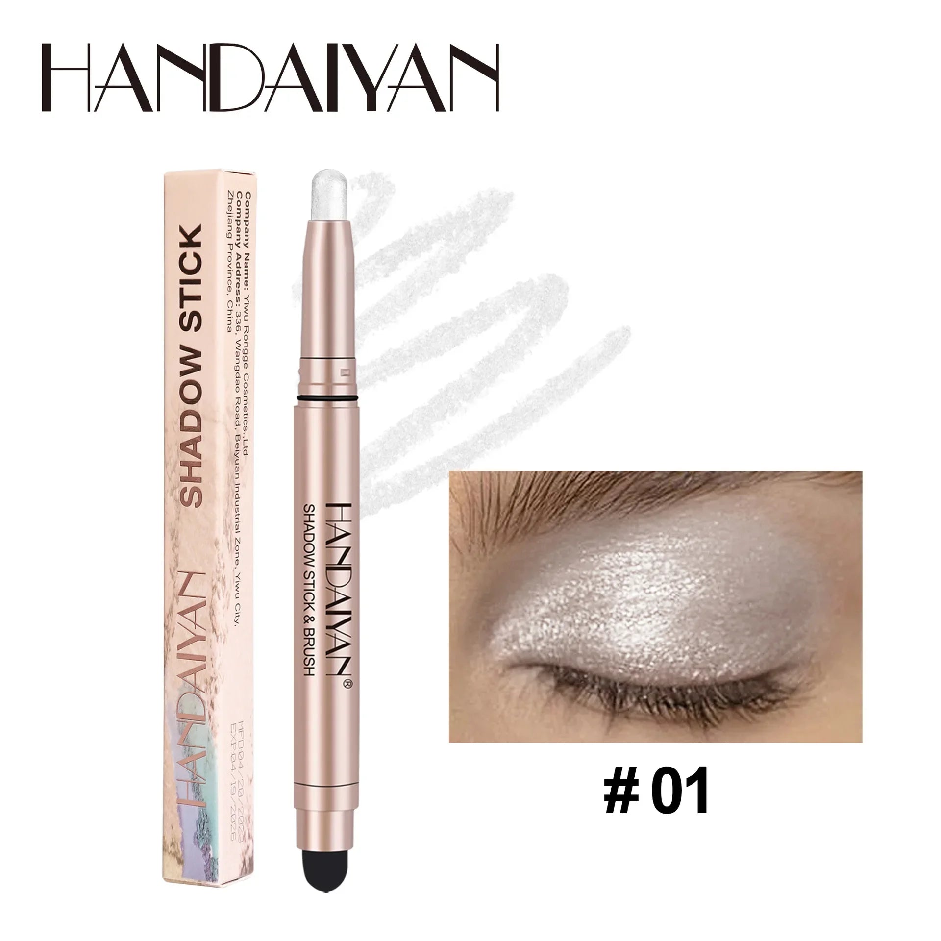 Crayon Fard à Paupières Coloré – Mat Nacré Waterproof | Rose, Brun, Vert, Noir