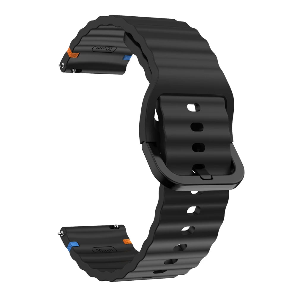 Bracelet Silicone 22mm Xiaomi Watch 2 Pro S4 S3 S2 S1 Active Mi Watch Color 2 – Vague Sport