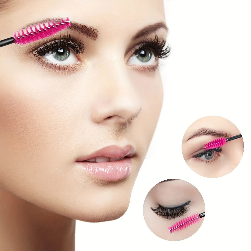 Brosses Jetables Cils & Sourcils – Lot 50 Pcs | Applicateurs Mascara & Extension