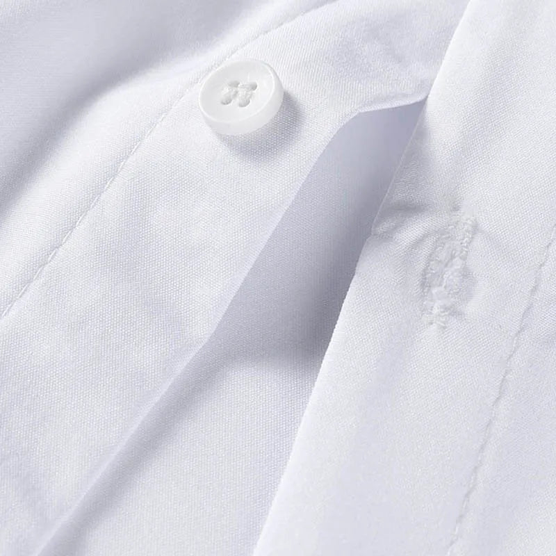 Chemise Homme Business Casual Couleur Unie Manches Courtes Été Sans Repassage Confortable Polyvalente Fashion Élégante Intemporelle – Chemise Premium Sans Repassage Business Casual Été | Mode Homme Business Casual Premium