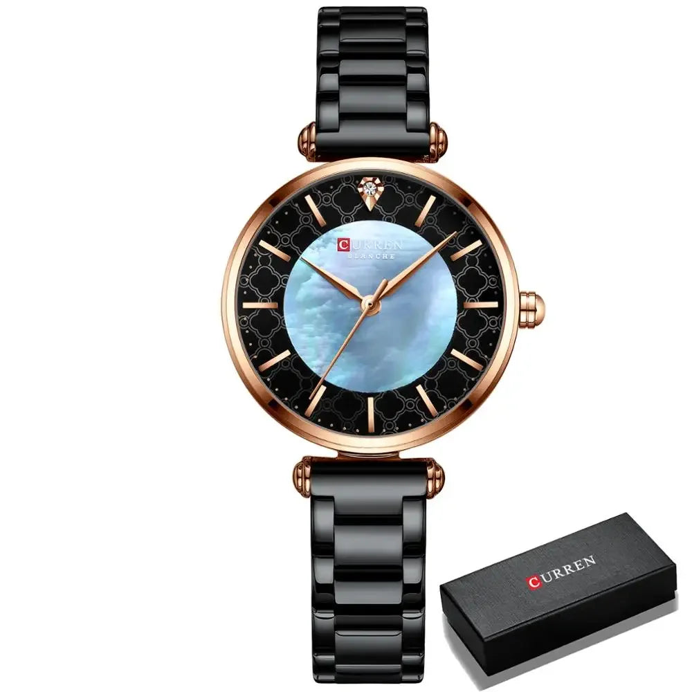 Montre Femme CURREN Luxe Quartz Japonais – Acier Inoxydable Étanche Élégante Fashion