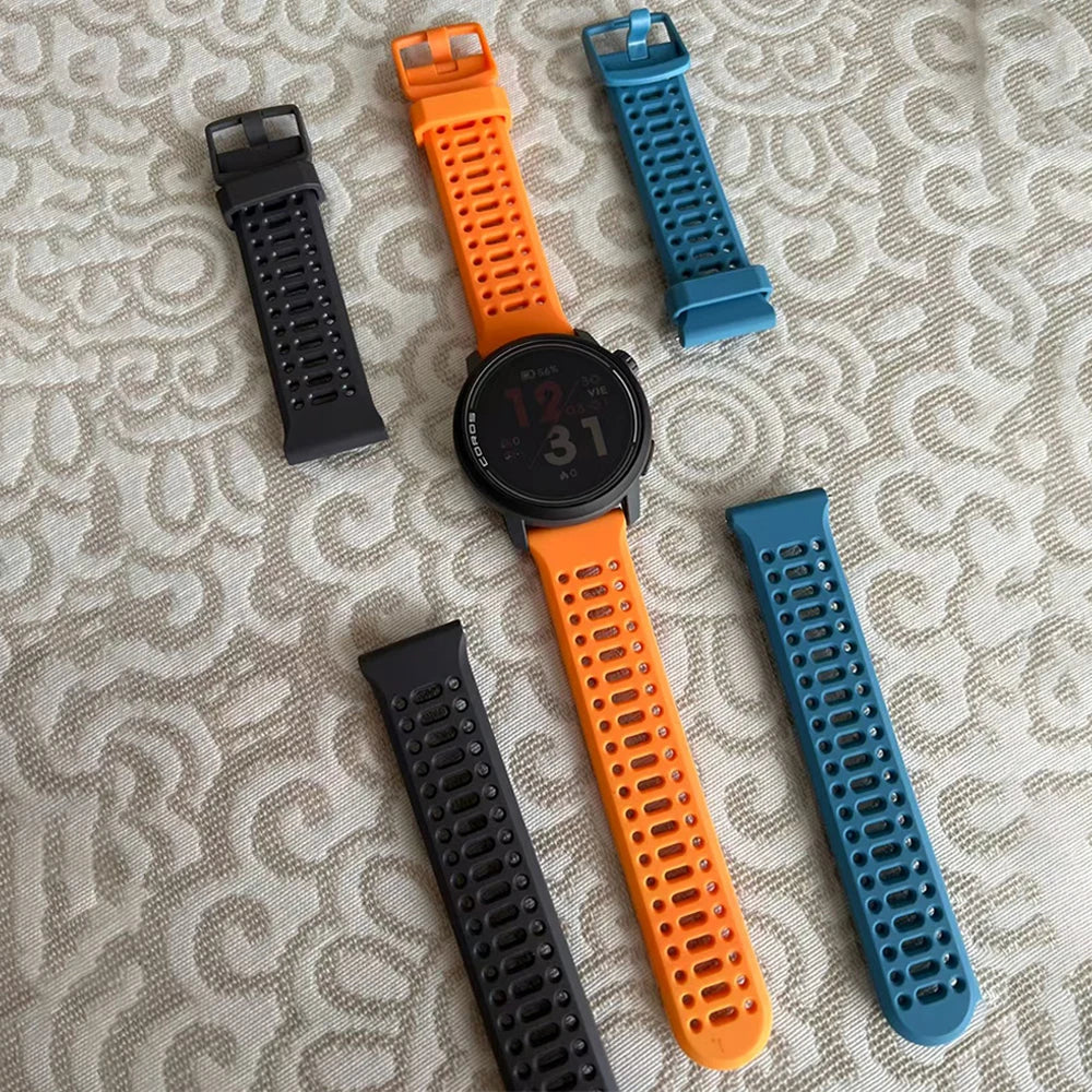 Bracelet Silicone Sport Suunto 20mm & 22mm – Compatible Race S, Vertical, Ocean, 5, 9 Peak Pro & 3 Fitness | Remplacement Premium