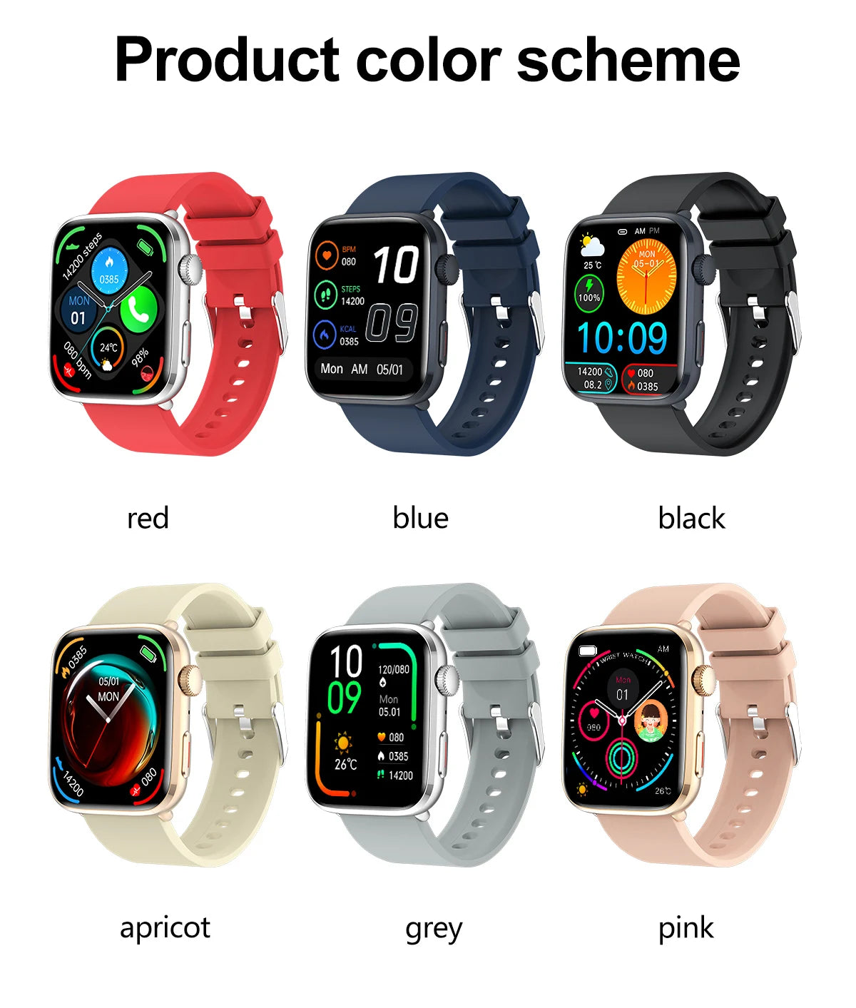 Smartwatch 2025 Unisexe Santé NFC Bluetooth – Tension Artérielle Oxygène Sport Appels | Homme & Femme