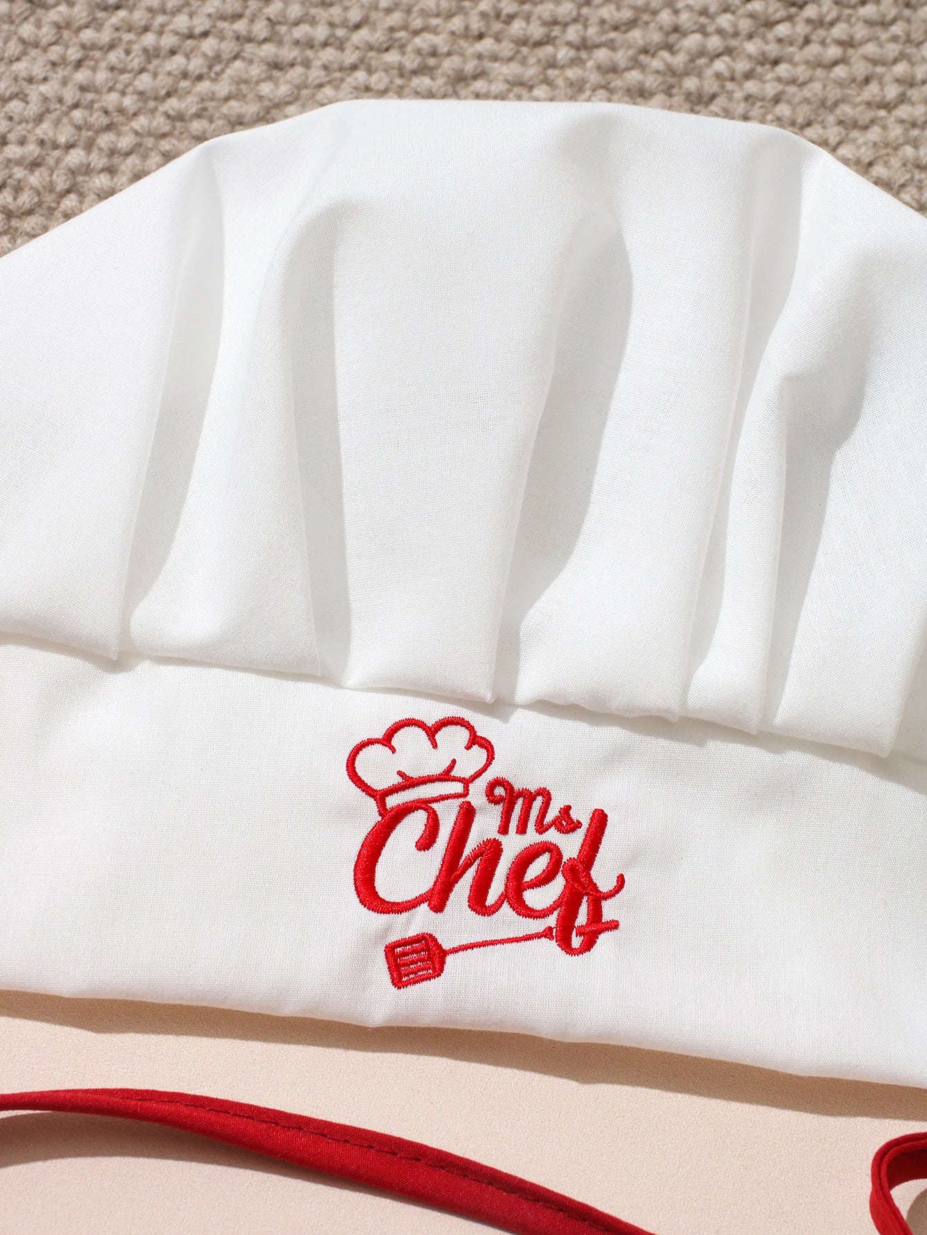 Kit Photo Nouveau-Né Petit Chef – Tablier + Toque Brodés Unisexe Séance Photo Bébé 2 Pièces