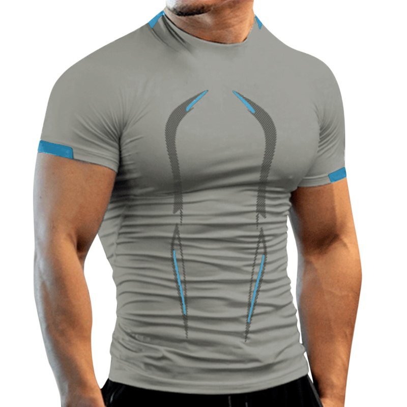 T-Shirt Homme Gym Séchage Rapide Respirant Jogging Training Fitness Running Été Léger Confortable | Tee Shirt Sport Séchage Rapide Premium