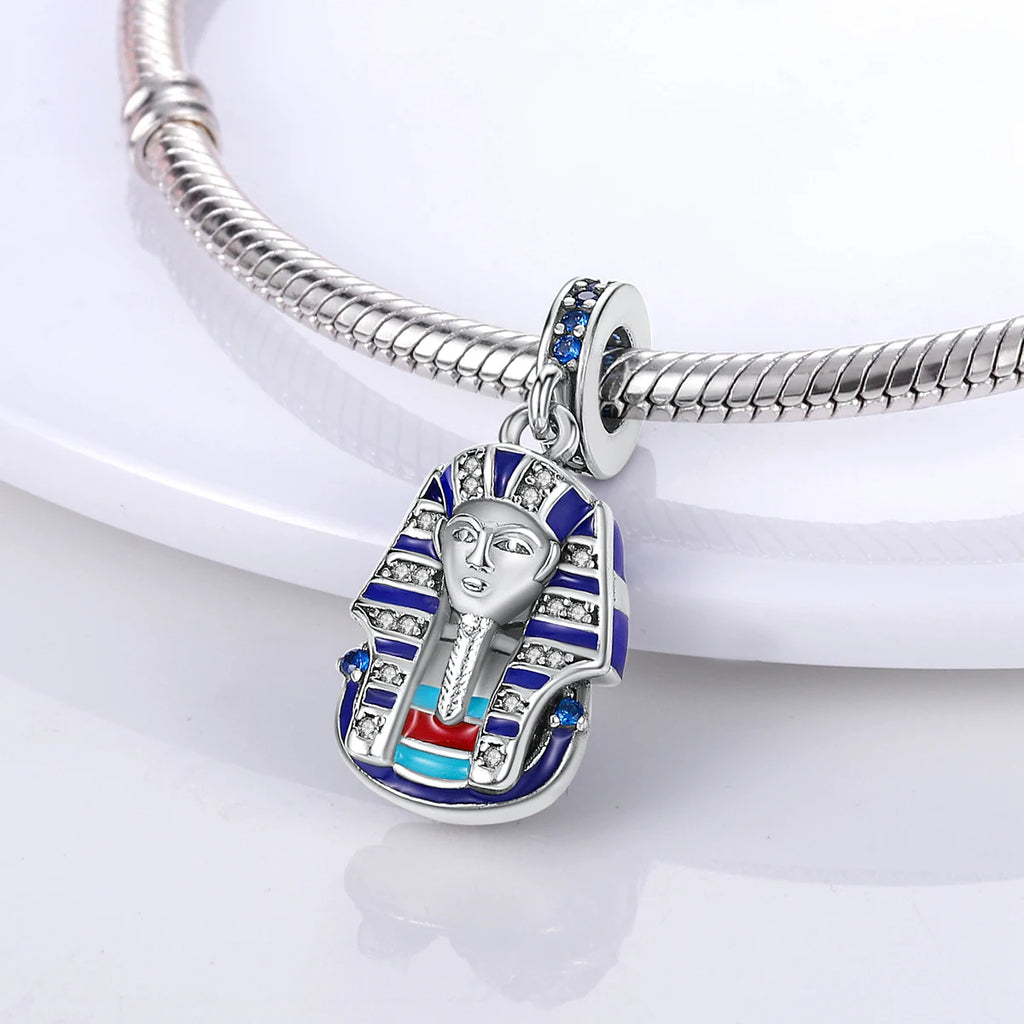 Charm Argent 925 Pendentif Croix, Ange, Pyramide & Pharaon – Breloque Spirituelle & Symbolique DIY | Compatible Bracelet Original | Bijou Personnalisé
