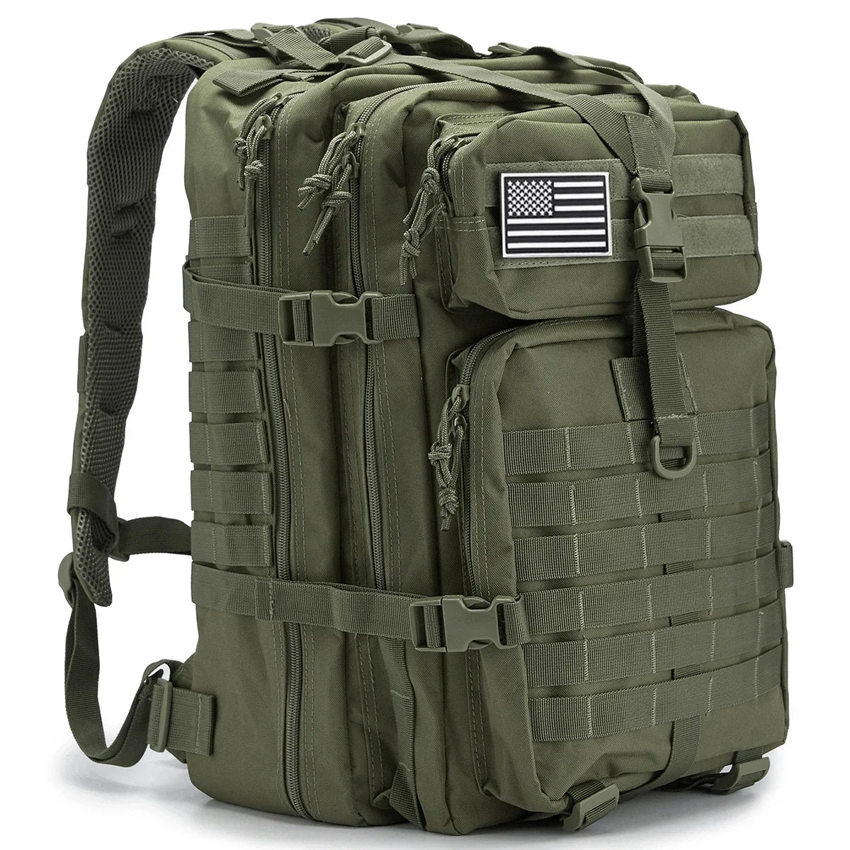 Sac à Dos Tactique Homme 45L – Sac Randonnée Camping Chasse Trekking Molle Militaire