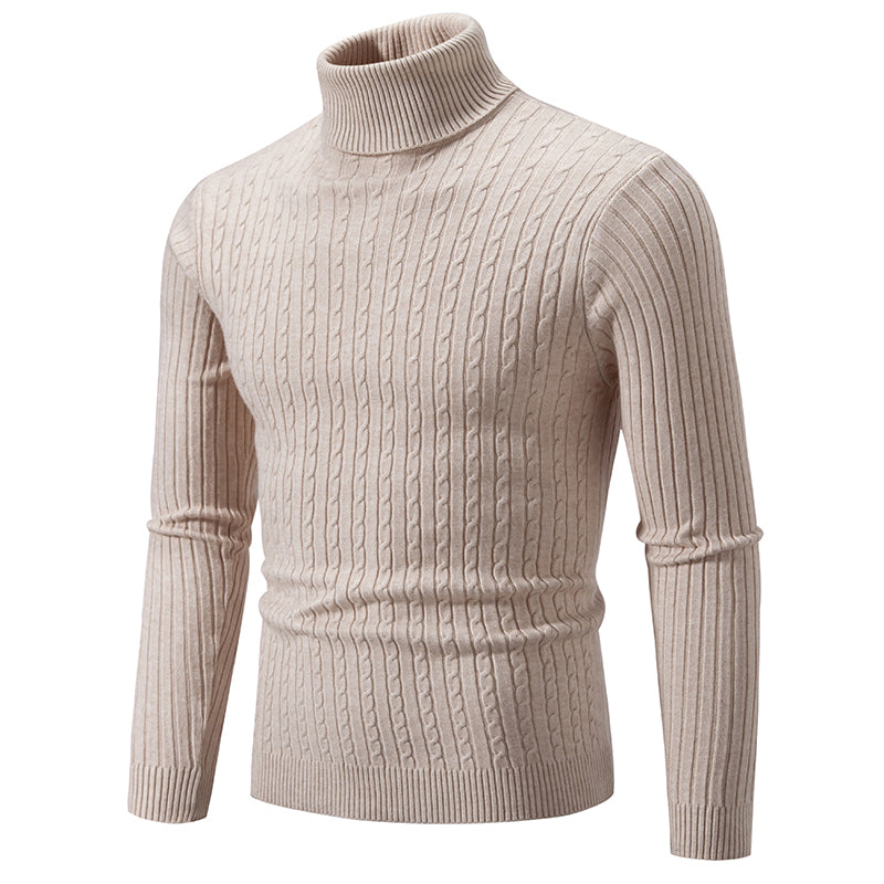 Herren Rollkragenpullover Gestrickt Wolle Warm Winter Uni Casual Outdoor Bequem Weich Elegant Zeitlos – Premium Rollkragenpullover Winter | Premium Herrenmode Winter