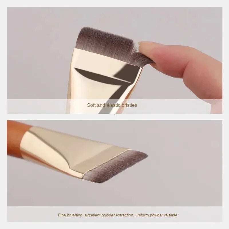 Pinceau Fond de Teint Ultra-Fin – Lot 1/2 Pcs | Contouring Plat & Blending Crème