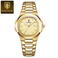 Montre Femme POEDAGAR Carrée Luxe Quartz – Lumineuse Étanche Date Acier Fashion