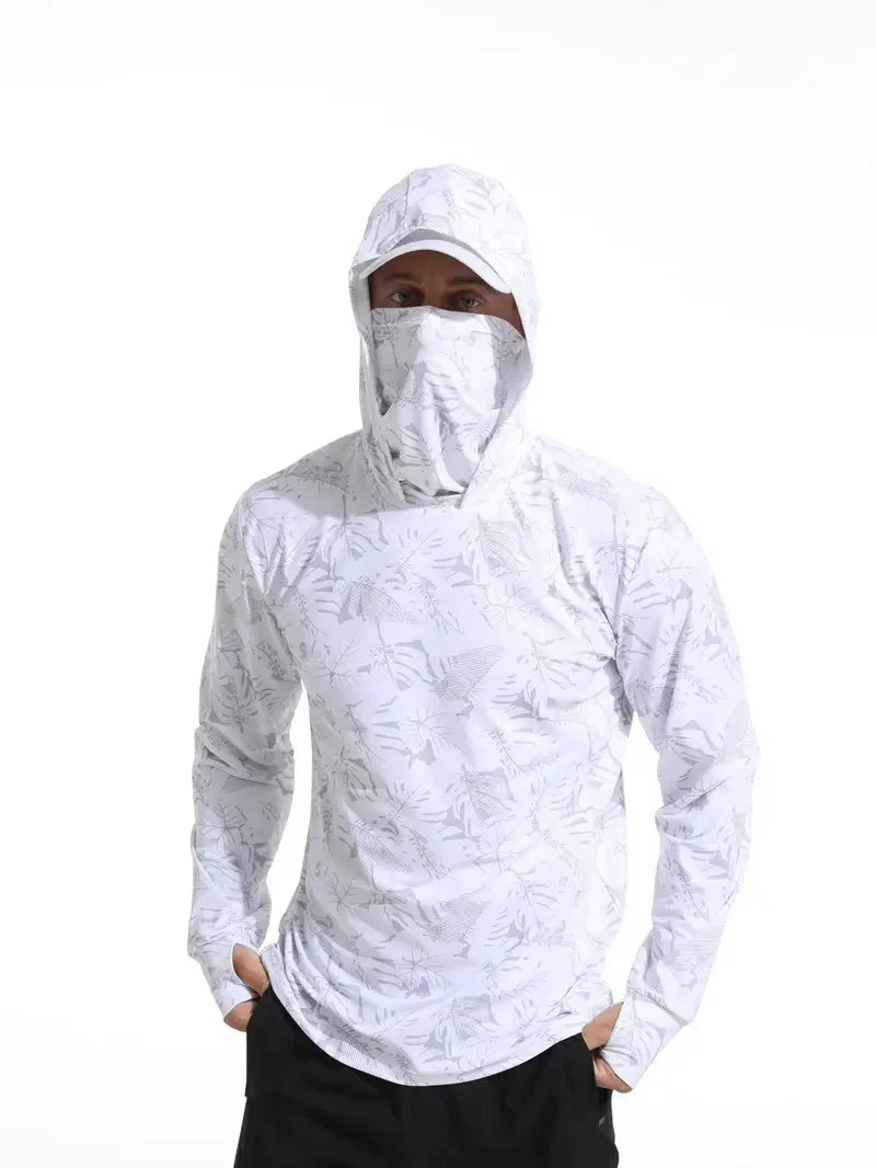 Tenue Anti-UV Manches Longues avec Cagoule - Randonnée, Pêche & Outdoor