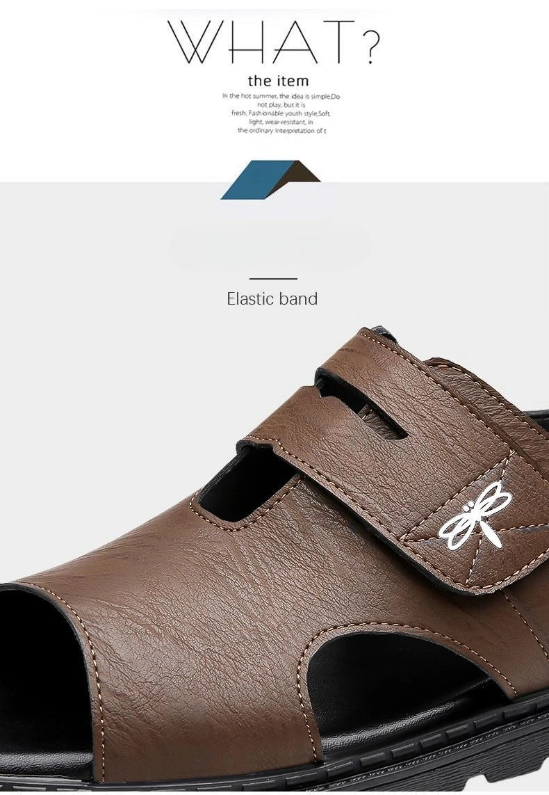 Sandales Romaines Cuir Soft Bottom Homme – Confortables Plage Qualité Premium Casual