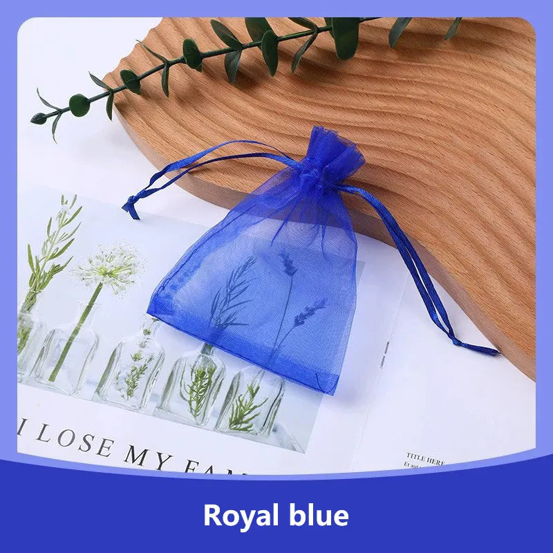 Sachets Organza Lot 100 pcs – Pochettes Bijoux Mariage & Fête | 4 Tailles au Choix 7x9 9x12 10x15 13x18cm | Emballage Cadeau & Décoration Premium