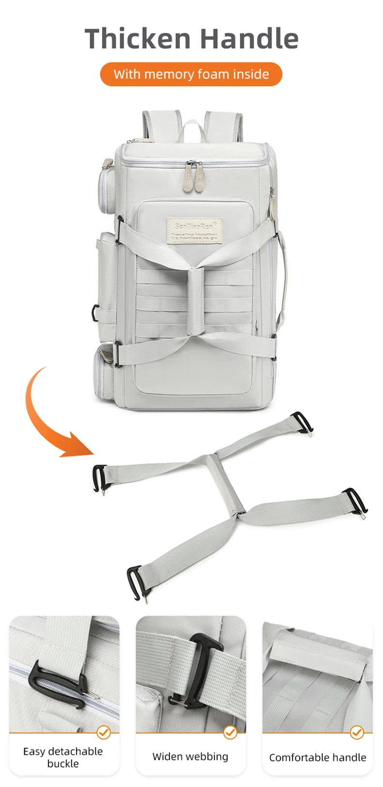 Sac de Sport Grande Capacité - Compartiments Sec/Humide