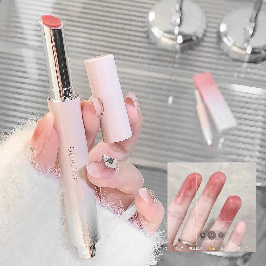 Gloss Jelly Watery Pink – Stylo Lipstick Miroir Hydratant | Maquillage Lèvres Coréen