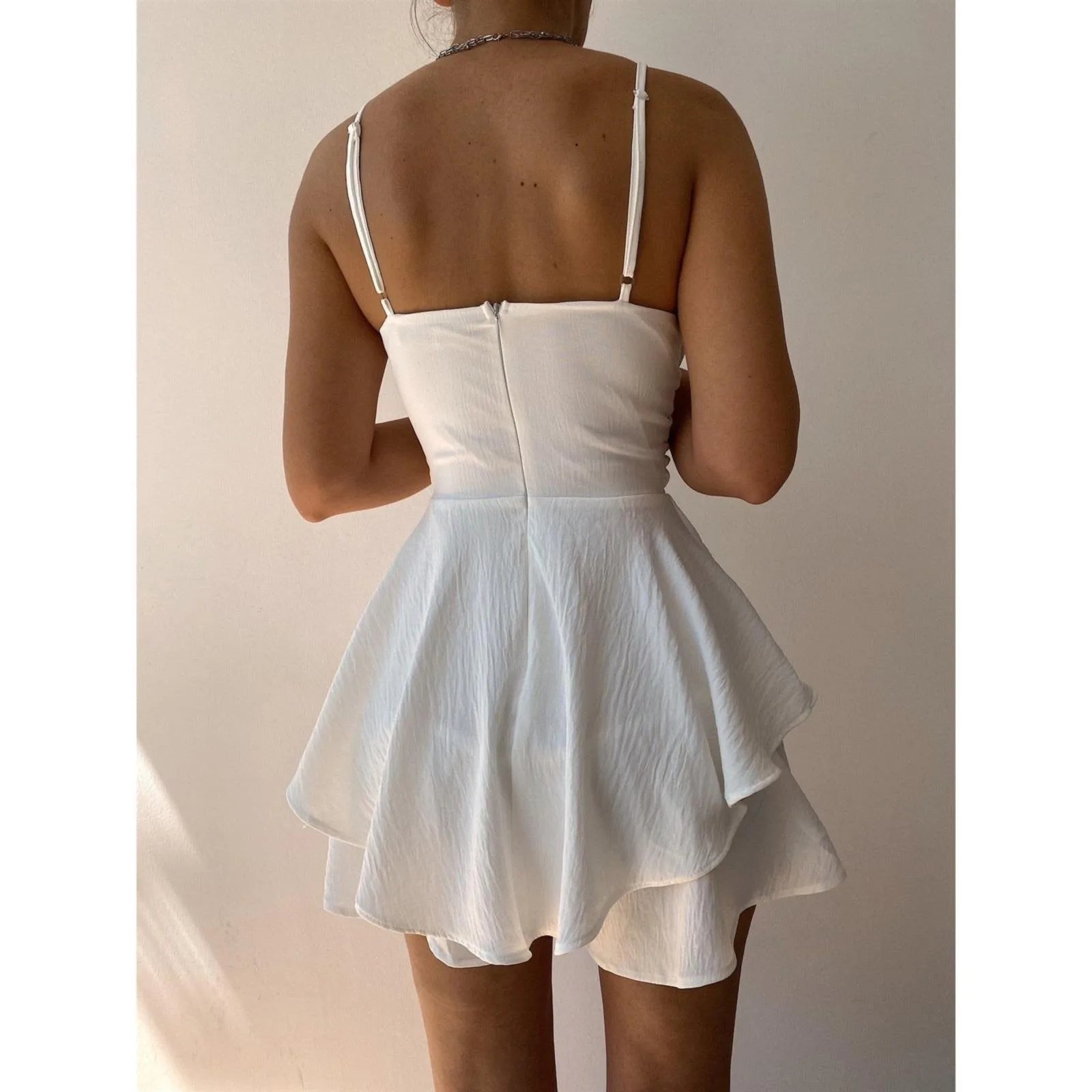 Robe Été Femme Grande Taille Bretelles Sexy – Couleur Unie Vintage Casual | Plage & Sorties