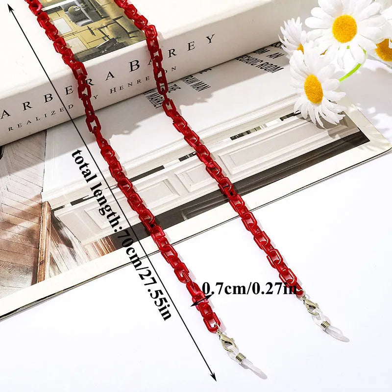 Brillen- und Maskenband aus Acryl – Trendiges Halsband | Unisex für Damen und Herren