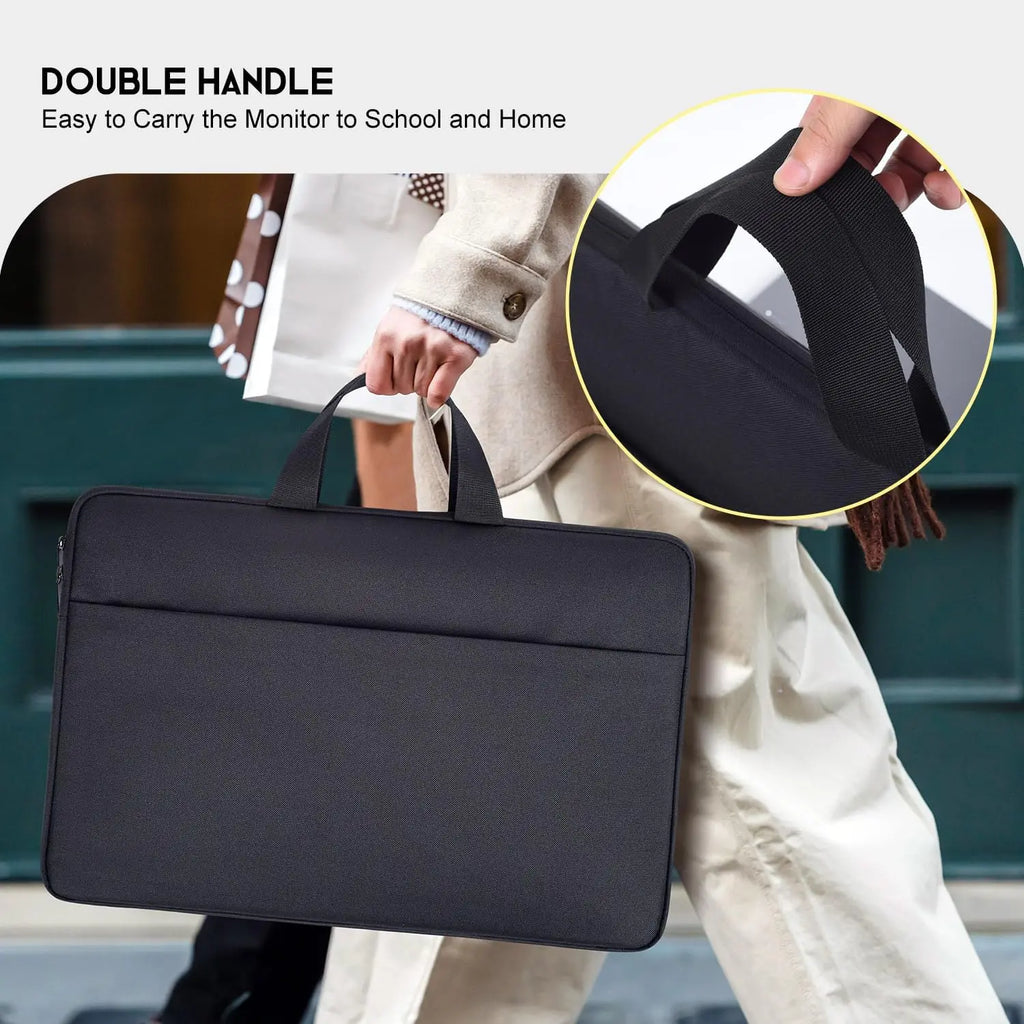 UPERFECT Housse 22'' Waterproof – Sac Transport Moniteur, Laptop & Tablette | Grande Capacité & Poignée Robuste
