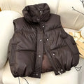 Gilet Doudoune Femme Sans Manches Col Montant Chaud Léger Casual Hiver – Veste Matelassée Élégante Confortable | Mode 2026