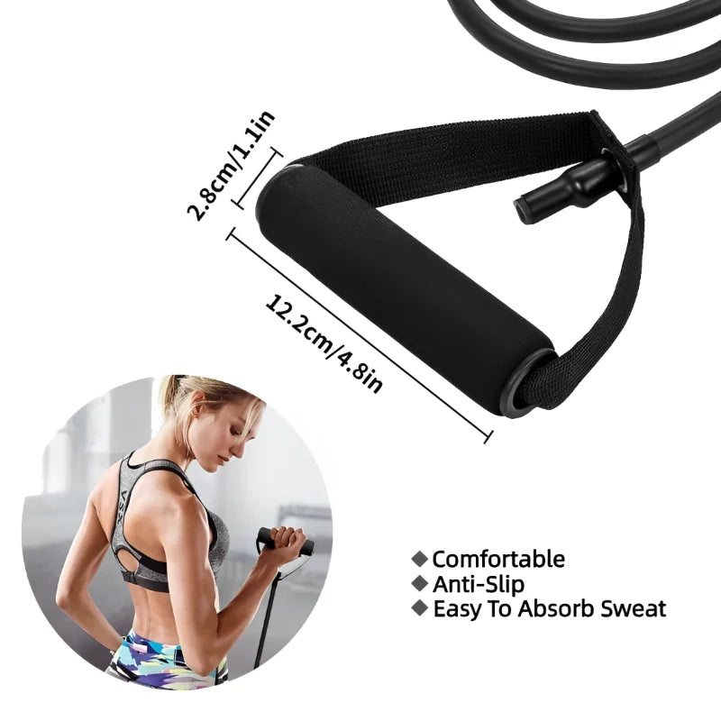 Kit Bandes de Résistance 5 Niveaux avec Poignées - Sport à Domicile