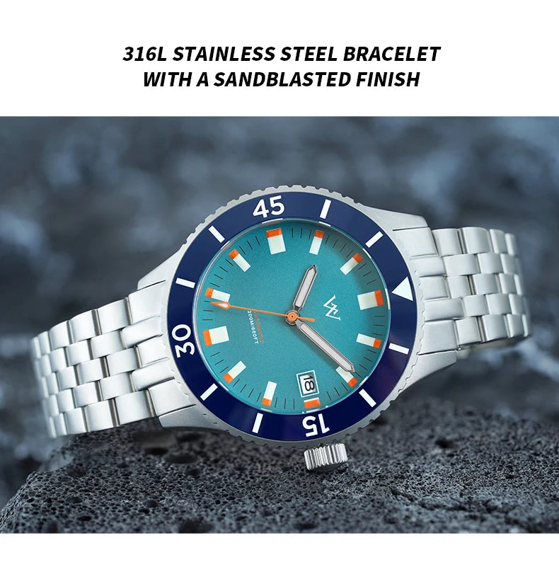 Montre Homme Welly Merck WM203 Automatique NH35 – Saphir Céramique 200M Luxe Premium