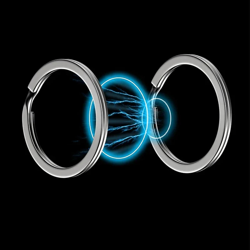 Anneaux Porte-Clés Acier Inoxydable 25/30mm — Lot 10/30 pcs DIY Bijoux Porte-Clés