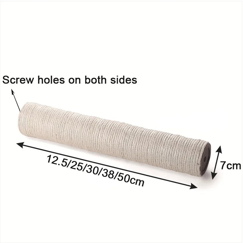 Griffoir Chat Poteau Sisal DIY Arbre à Chat Remplacement Colonne Grattoir – Jouet Chaton Corde Sisal Protège Meubles | Accessoires Chat