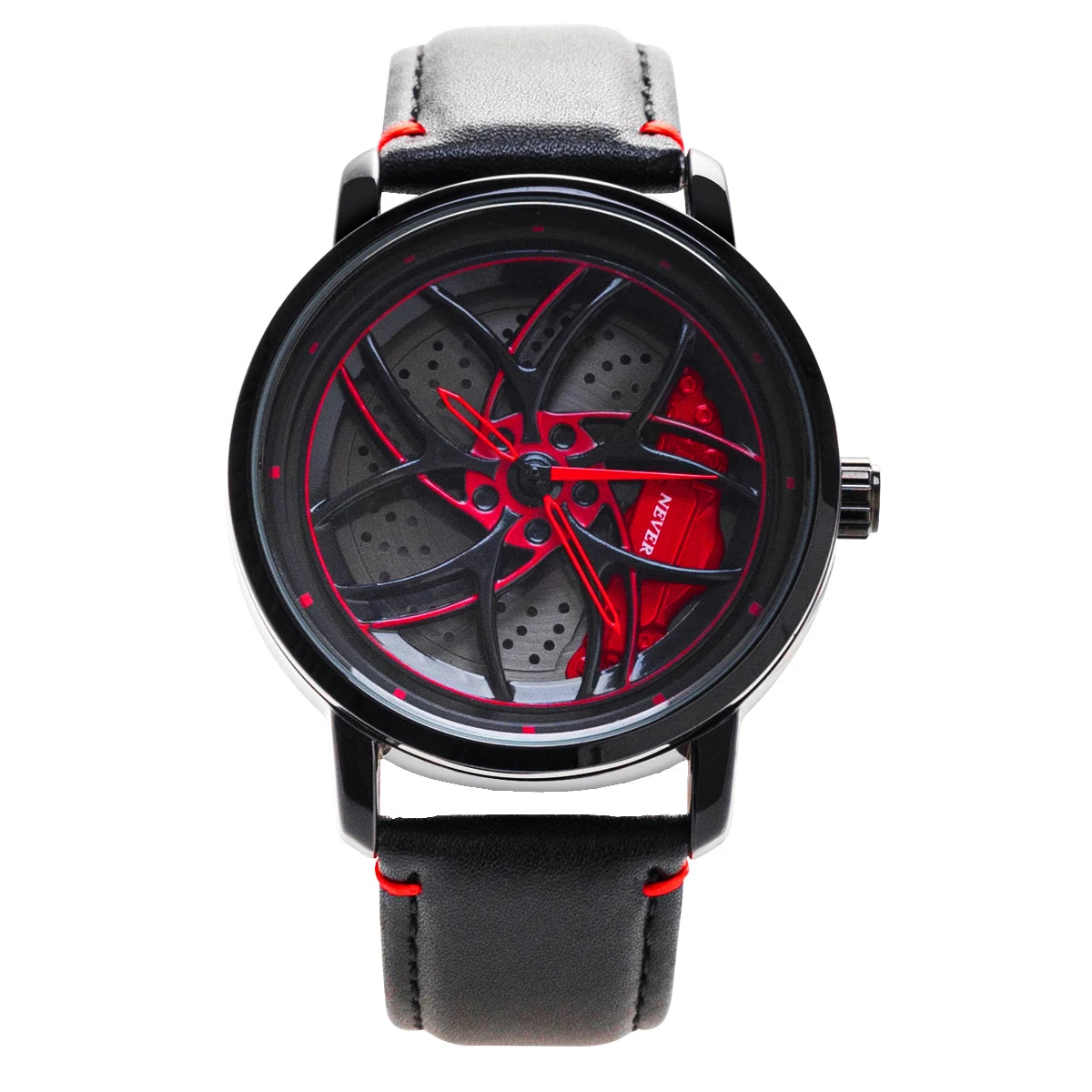 Montre Homme UTHAI CQ323 Squelette Roue Tournante Quartz – Design Unique Cool Cadeau