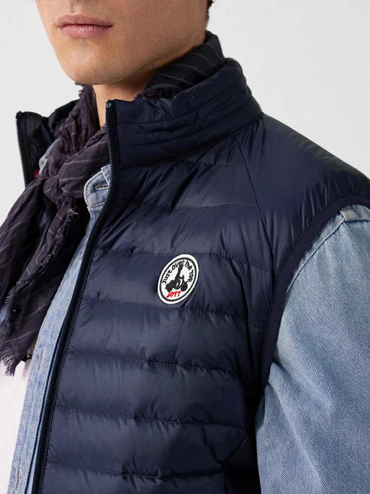 Doudoune Légère Unisexe Manches Longues Zip Broderie Logo Capuche – Coupe-Vent Chaude Printemps Automne Sortie | Mode Homme & Femme Premium