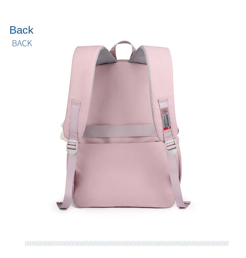 Sac À Dos Scolaire Kawaii Fille Ado – Grand Cartable Collège Lycée Laptop Voyage