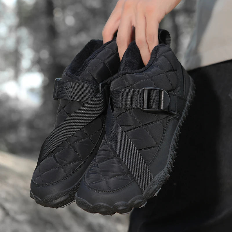 Boots Neige Homme Waterproof Fourrure – Chaussures Hiver Casual Outdoor Chaud Grande Taille