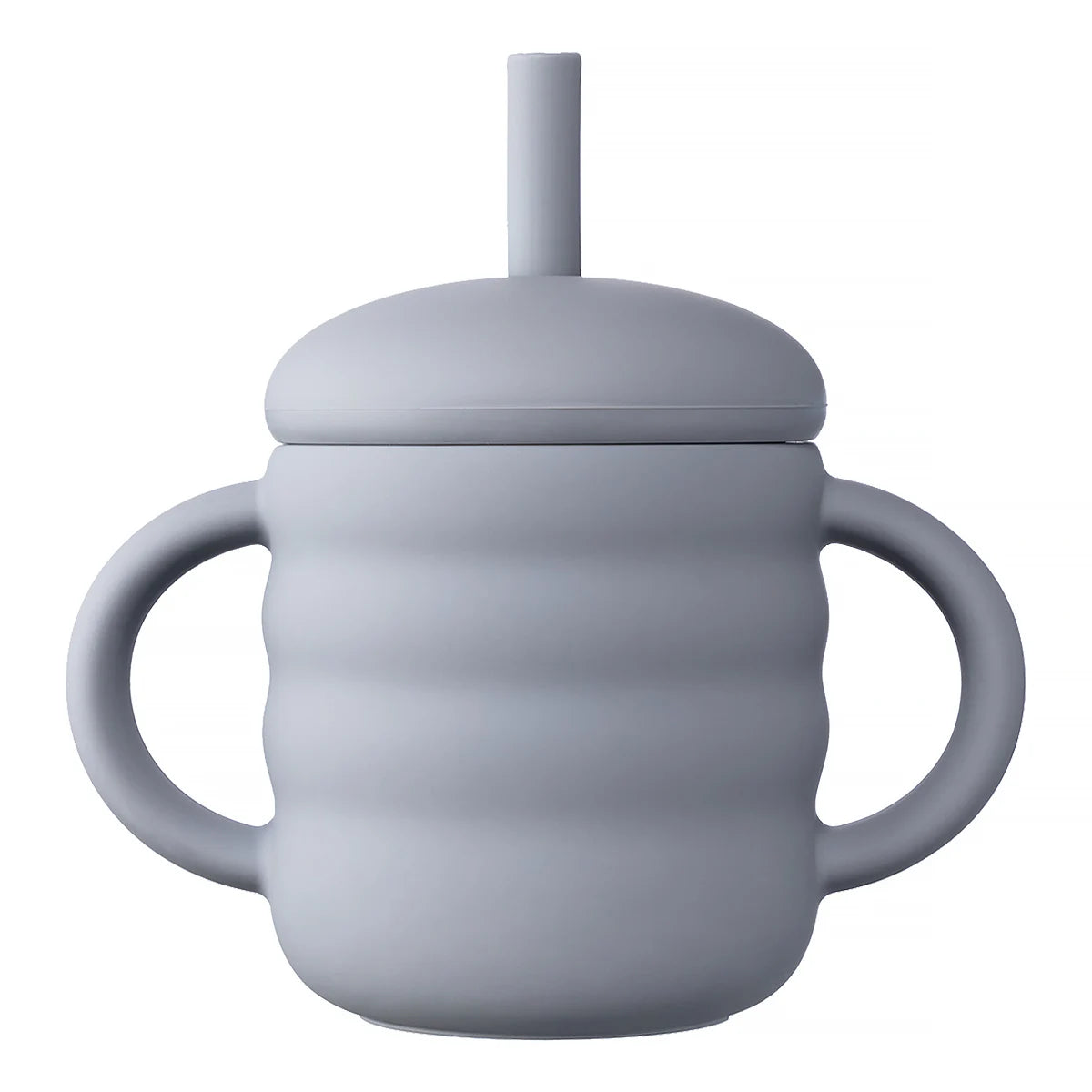 Gobelet Silicone Bébé avec Paille – Tasse Apprentissage Anti-Fuite Portable Snacks Enfant