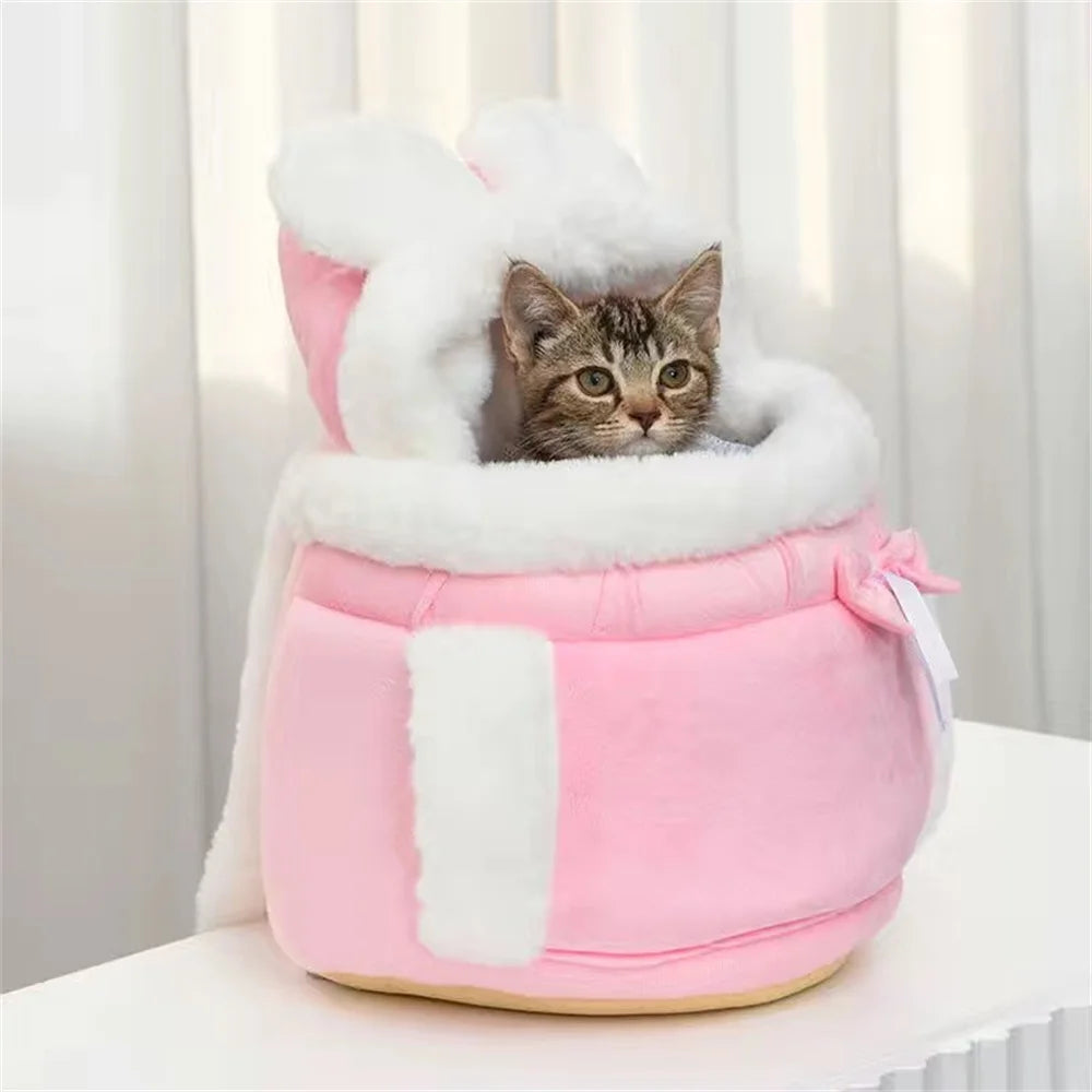 Sac à Dos Transport Chien Chat Hiver Chaud – Sac Porteur Chihuahua Yorkshire Petit Chien Voyage Outdoor