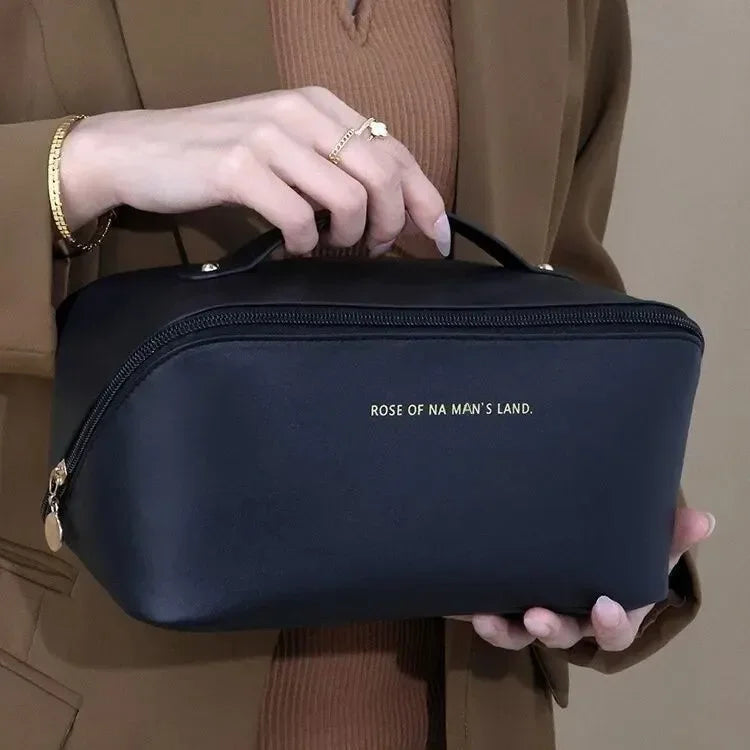 Trousse Maquillage Luxe Femme – Kit Toilette Organisateur Voyage | Boîte Cosmétique Zip Portable