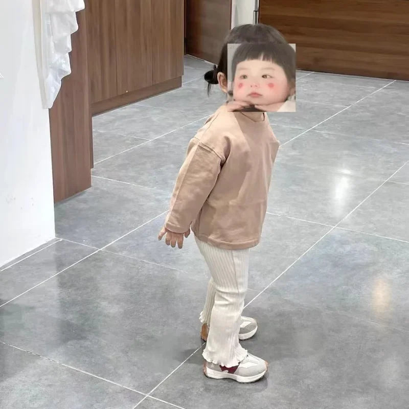 Pantalon Bébé Slim Élastique Couleur Unie – Legging Léger Été Nouveau-Né Garçon Fille Toddler