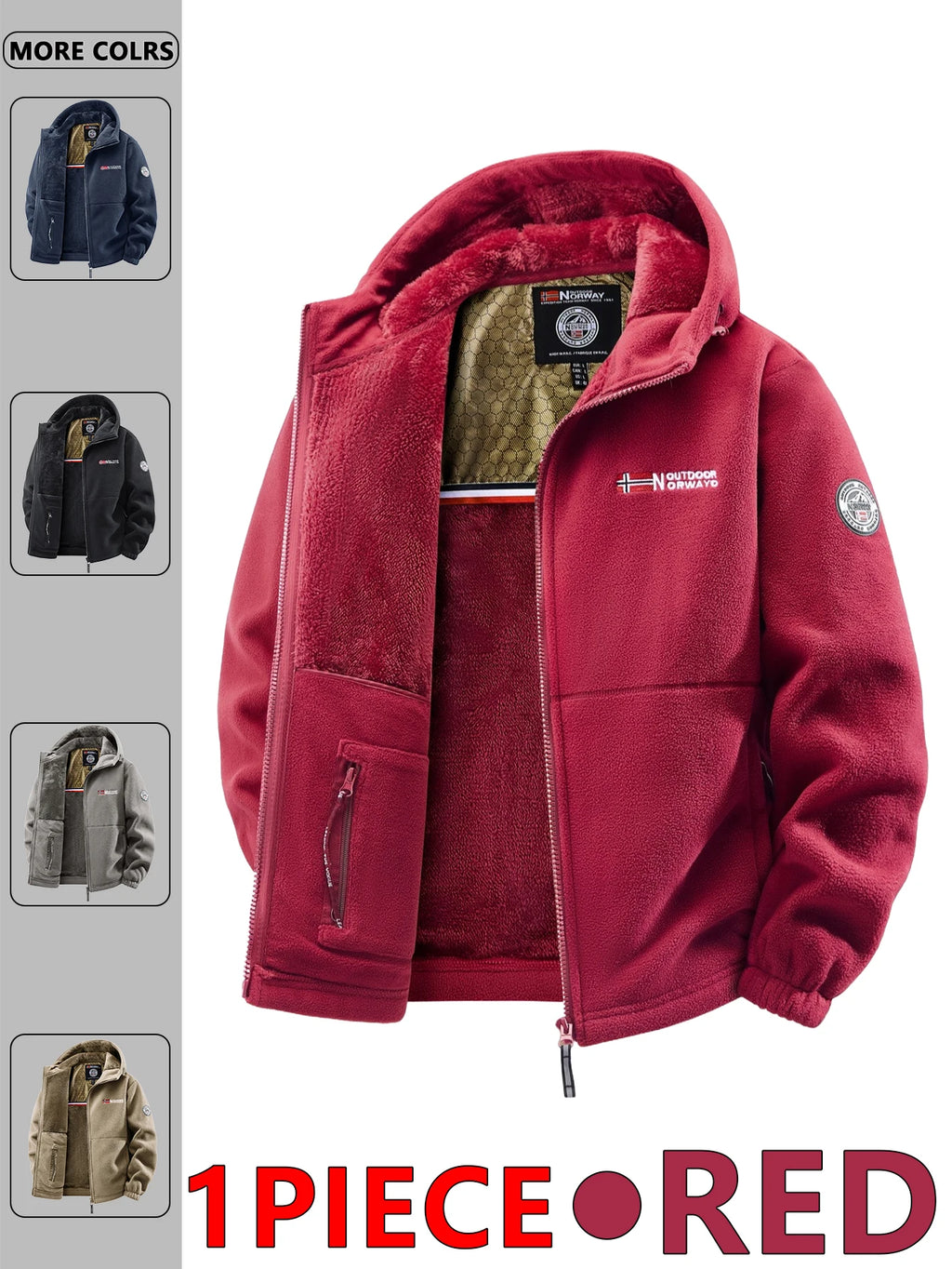 Veste À Capuche Homme Automne Hiver Outdoor Polyvalente Streetwear Voyage Casual Élégante | Jacket Outdoor Premium