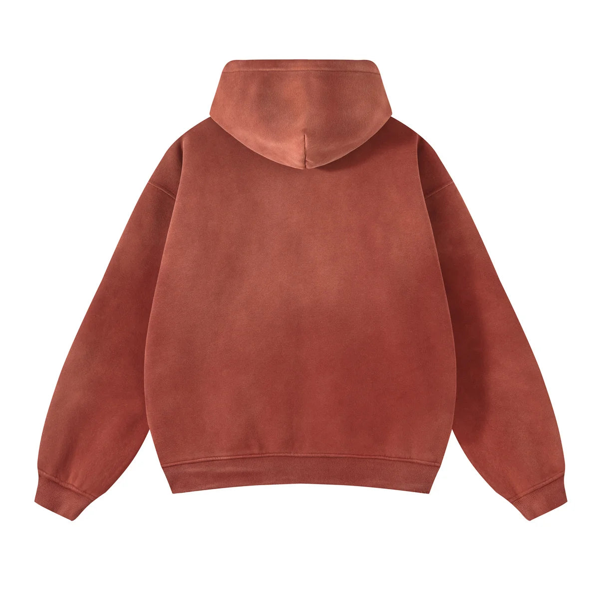 Hoodie Homme Oversize Zip Tie Dye Dégradé – Sweat Cardigan Peluche Loose Grande Taille Hiver | Mode Homme Premium