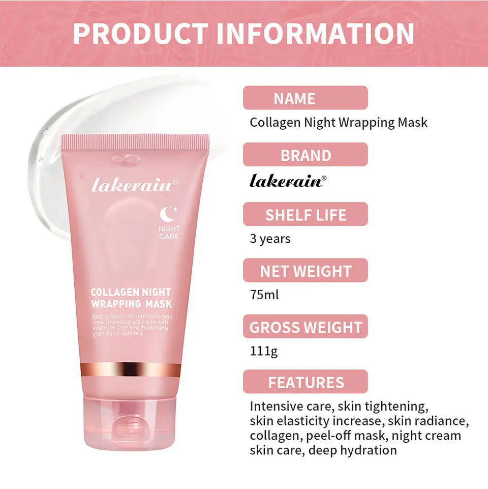Kollagen Peel-Off-Maske - Tiefenhydratation & Festigkeit Nachtpflege