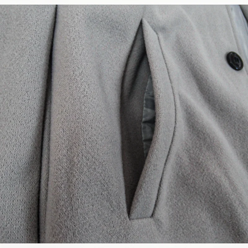 Veste Homme Streetwear Laine Col Reversé Couleur Unie Casual Élégante Boutonnage Simple Printemps Hiver Tendance – Manteau Casual Chic Urban Premium | Mode Homme Streetwear Premium