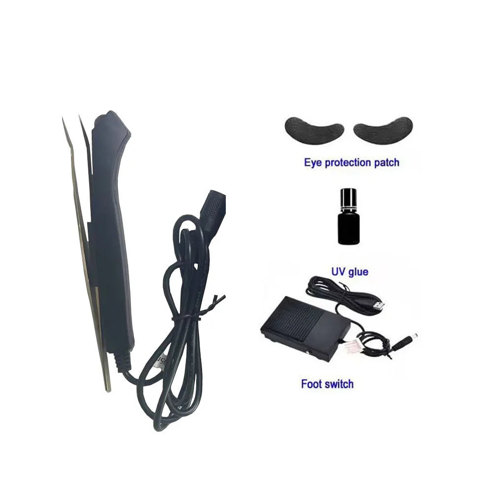 Pince à Cils UV Multifonction Extension Cils – Lampe Durcissement UV Inox 3D | Clip Précis Professionnel